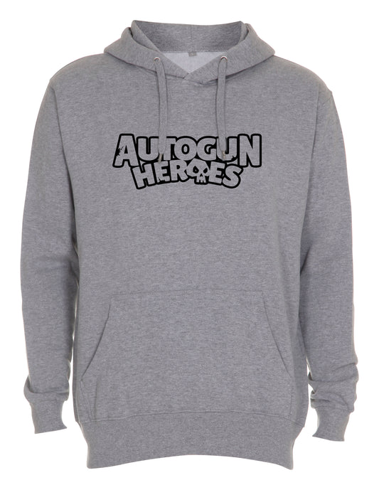 Autogun Heroes OUTLINE Hoody oxford grey